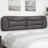 Image de vidaXL Coussin de tÃªte de lit gris 200 cm similicuir
