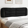 Image de vidaXL Coussin de tÃªte de lit noir 193 cm similicuir