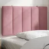Image de vidaXL Coussin de tÃªte de lit rose 90 cm velours