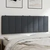 Image de vidaXL Coussin de tÃªte de lit gris foncÃ© 120 cm velours
