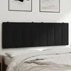 Image de vidaXL Coussin de tÃªte de lit noir 140 cm velours