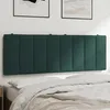 Image de vidaXL Coussin de tÃªte de lit vert foncÃ© 140 cm velours