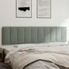 Image de vidaXL Coussin de tÃªte de lit gris clair 200 cm velours