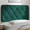 Image de vidaXL Coussin de tÃªte de lit vert foncÃ© 100 cm velours