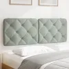 Image de vidaXL Coussin de tÃªte de lit gris clair 140 cm velours