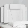 Image de vidaXL Coussin de tÃªte de lit blanc 80 cm similicuir