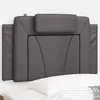 Image de vidaXL Coussin de tÃªte de lit gris 80 cm similicuir