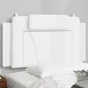 Image de vidaXL Coussin de tÃªte de lit blanc 100 cm similicuir