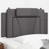 Image de vidaXL Coussin de tÃªte de lit gris 100 cm similicuir