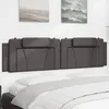 Image de vidaXL Coussin de tÃªte de lit gris 200 cm similicuir