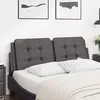 Image de vidaXL Coussin de tÃªte de lit gris 120 cm similicuir
