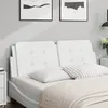 Image de vidaXL Coussin de tÃªte de lit blanc 140 cm similicuir