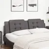 Image de vidaXL Coussin de tÃªte de lit gris 180 cm similicuir
