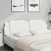 Image de vidaXL Coussin de tÃªte de lit blanc 183 cm similicuir