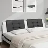 Image de vidaXL Coussin de tÃªte de lit noir et blanc 200 cm similicuir