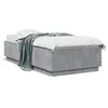 Image de vidaXL Cadre de lit sans matelas gris bÃ©ton 100x200 cm