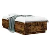 Image de vidaXL Cadre de lit sans matelas chÃªne fumÃ© 100x200 cm