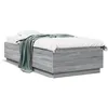 Image de vidaXL Cadre de lit sans matelas sonoma gris 100x200 cm