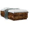 Image de vidaXL Cadre de lit sans matelas chÃªne fumÃ© 90x190 cm