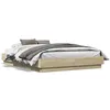 Image de vidaXL Cadre de lit sans matelas chÃªne sonoma 140x190 cm