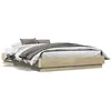 Image de vidaXL Cadre de lit sans matelas chÃªne sonoma 135x190 cm
