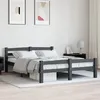 Image de vidaXL Cadre de lit tÃªte de lit sonoma gris 90x190 cm bois ingÃ©nierie