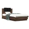 Image de vidaXL Cadre de lit sans matelas chÃªne marron 75x190 cm