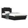 Image de vidaXL Cadre de lit avec LED sans matelas noir 75x190 cm