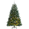 Image de vidaXL Sapin de NoÃ«l artificiel articulÃ© 300 LED et boules 180 cm