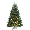 Image de vidaXL Sapin de NoÃ«l artificiel articulÃ© 300 LED et boules 240 cm