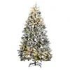 Image de vidaXL Sapin de NoÃ«l artificiel articulÃ© 300 LED et boules 210 cm