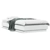 Image de vidaXL Cadre de lit sans matelas blanc 90x190 cm bois d'ingÃ©nierie