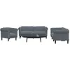 Image de vidaXL Ensemble de canapÃ©s 3 pcs gris foncÃ© velours