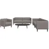 Image de vidaXL Ensemble de canapÃ©s 3 pcs taupe tissu