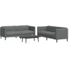 Image de vidaXL Ensemble de canapÃ©s 2 pcs gris foncÃ© tissu