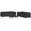 Image de vidaXL Ensemble de canapÃ©s 2 pcs noir tissu