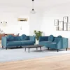 Image de vidaXL Ensemble de canapÃ©s 2 pcs avec coussins bleu velours