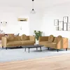 Image de vidaXL Ensemble de canapÃ©s 2 pcs avec coussins marron velours