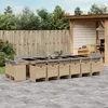 Image de Vidaxl Ensemble Ã Manger De Jardin Et Coussins 17 Pcs MÃ©lange Beige