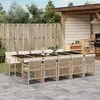 Image de Vidaxl Ensemble Ã Manger De Jardin Et Coussins 11 Pcs Beige Poly Rotin