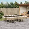 Image de Vidaxl Ensemble Ã Manger De Jardin Et Coussins 13 Pcs Beige