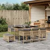 Image de Vidaxl Ensemble Ã Manger De Jardin Et Coussins 11 Pcs MÃ©lange Beige
