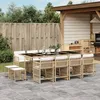 Image de Vidaxl Ensemble Ã Manger De Jardin Et Coussins 13 Pcs Beige