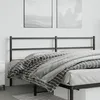 Image de vidaXL TÃªte de lit mÃ©tal noir 193 cm