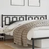 Image de vidaXL TÃªte de lit mÃ©tal noir 193 cm