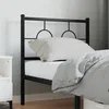 Image de vidaXL TÃªte de lit mÃ©tal noir 75 cm