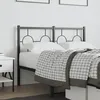Image de vidaXL TÃªte de lit mÃ©tal noir 120 cm