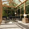 Image de Vidaxl Chaises De Jardin Coussins Lot De 4 Gris RÃ©sine TressÃ©e Acacia