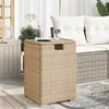 Image de Table D'appoint Pliable Pour RÃ©servoir De Propane Avec Couvercle De Rangement, Beige