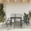 Image de Vidaxl Ensemble Ã Manger De Jardin 5 Pcs Anthracite MÃ©tal Maille